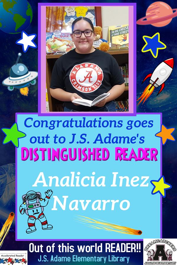 Analicia Distinguished Reader